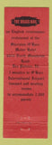 Matchbook Cover - King's View Lair Brass Rail Des Plaines NY