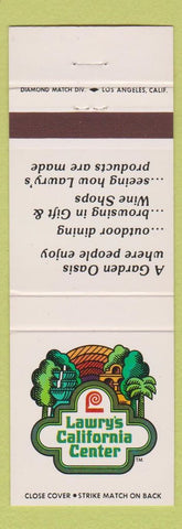Matchbook Cover - Lawry's California Center Los Angeles CA