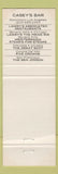 Matchbook Cover - Casey's Bar Los Angeles CA