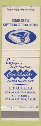 Matchbook Cover - Chief Petty Officers Open Mess Los Alamitos CA