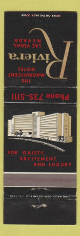 Matchbook Cover - Riviera Hotel Casino Las Vegas NV