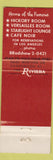 Matchbook Cover - Riviera Hotel Casino Las Vegas NV