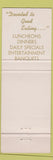 Matchbook Cover - Captain's Quarters Anaehim Long Beach CA