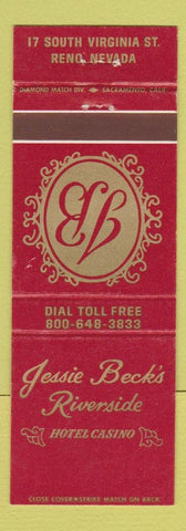 Matchbook Cover - Jessi Beck's Riverside Hotel Casino Reno NV