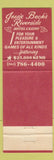 Matchbook Cover - Jessi Beck's Riverside Hotel Casino Reno NV