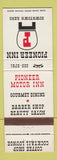 Matchbook Cover - Pioneer Motor Inn Reno NV