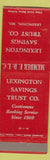 Matchbook Cover - Lexington Savings MO