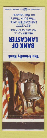 Matchbook Cover - Bank of Lancaster MO