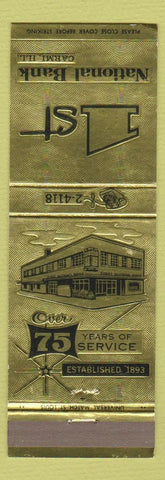 Matchbook Cover - 1st National Bank Carmi IL