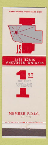 Matchbook Cover - 1st Naitonal Bank Lincoln NE