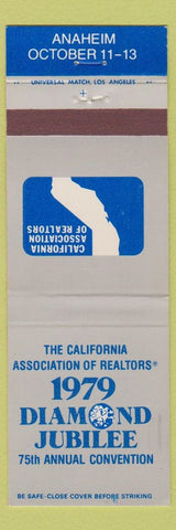 Matchbook Cover - California Realtors Association 1979 Anaheim CA