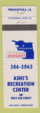 Matchbook Cover - Ashe's Recreation Center Ponchatoula LA