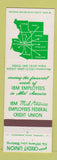 Matchbook Cover - IBM Mid America Credit Union Rochester Minneapolis MN