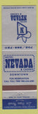 Matchbook Cover - Hotel Nevada Casino Las Vegas NV