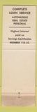 Matchbook Cover - Jefferson County Bankj Trust Hillsboro MO WEAR