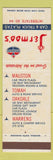Matchbook Cover - Jermoo's Truck Stop Mauston Tomah Oakdale Warren WI