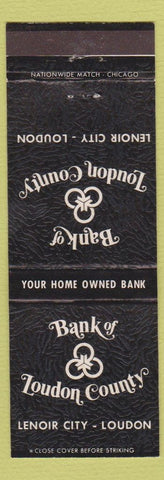 Matchbook Cover - Bank of Loudon County Lenoir City Loudon TN