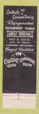 Matchbook Cover - Lou Coomes Restaurant Lansing MI