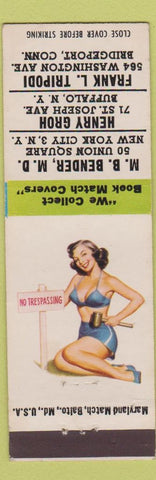 Matchbook Cover - Match Collectors New York Buffalo Bridgeport pinup