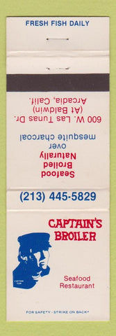 Matchbook Cover - Captain's Broiler Arcadia CA
