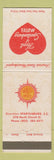 Matchbook Cover - Heart of Spartanburg Motel SC