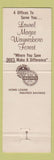 Matchbook Cover - Laurel Federal Savings Loan Magee Forest Waynesboro MS
