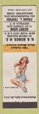 Matchbook Cover - Match Collectors New York Buffalo Bridgeport pinup