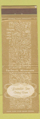Matchbook Cover - Lavender Inn Faribault MN