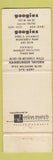 Matchbook Cover - Googies Monterey Park Beverly Hills Los Angeles CA