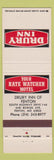 Matchbook Cover - Drury Inn Fenton MO