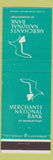 Matchbook Cover - Merchants National Bank Newburyport MA