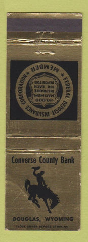 Matchbook Cover - Converse County Bank Douglas WY WEAR
