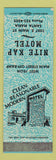Matchbook Cover - Nite Kap Motel Santa Maria CA teal WEAR