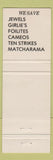 Matchbook Cover - Mike and Patti Baker Match Colletors Brooklyn NY pinup #2