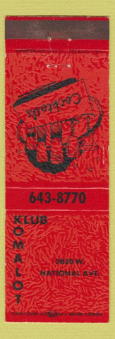 Matchbook Cover - Klub Komalot