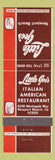 Matchbook Cover - Little Joe's Newport Beach CA