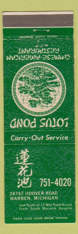 Matchbook Cover - Lotus Point Chinese Restaurant Warren MI