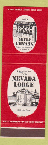 Matchbook Cover - Nevada Club Casino Reno NV