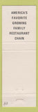 Matchbook Cover - Carrows Hickory Chip Restaurant #2