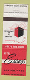 Matchbook Cover - Hotel Essex Boston MA