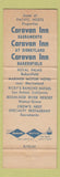 Matchbook Cover - Caravan Inn Sacramento Bakersfield CA #1