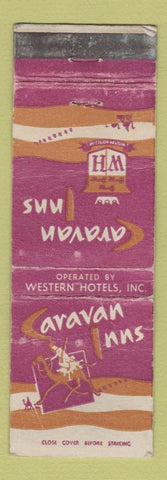 Matchbook Cover - Caravan Inn CA CHAIN WORN #3