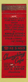 Matchbook Cover - Chungking Cafe Anaheim CA WORN