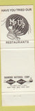 Matchbook Cover - Colony Kitchen Steaks CA