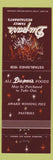 Matchbook Cover - Du Par's Restaurants Southern CA CHAIN #5