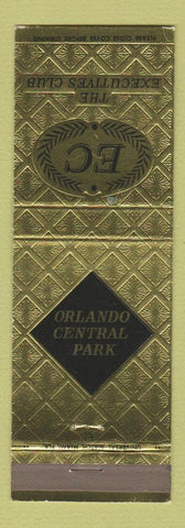 Matchbook Cover - Orlando Central Park Executives Club FL