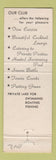 Matchbook Cover - Orlando Central Park Executives Club FL