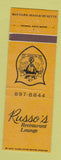 Matchbook Cover - Russo's Restaurant Maynard MA