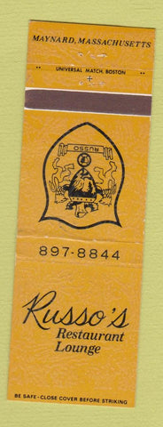Matchbook Cover - Russo's Restaurant Maynard MA
