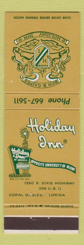 Matchbook Cover - Ben B Gaines Holiday Inn Coral Gables FL